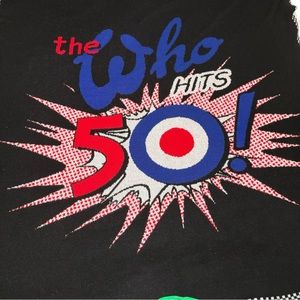The Who Hits 50 Throw Blanket Rare HTF 53”x54”